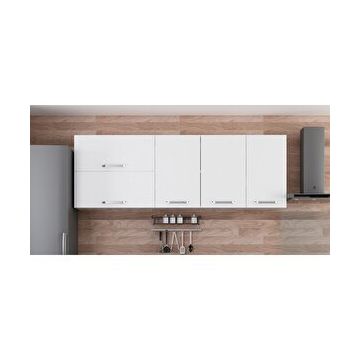 Minar Mobilya 210-B2-Üst Modül 210 cm Mutfak Dolabı Beyaz Mutfak Dolabı