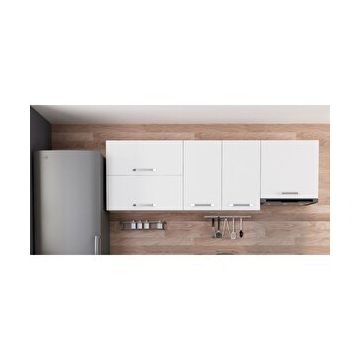 Minar Mobilya 220 cm Beyaz 220-b8 Üst Mutfak Dolabı