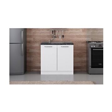 Minar Mobilya 90-B1-Alt Modül 90 cm Beyaz Mutfak Dolabı