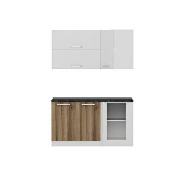 Minar Mobilya K150D2 Beya-Ceviz 150 cm Köşe Mutfak Dolabı