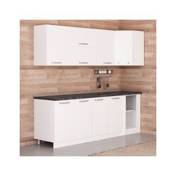 Minar Mobilya K240-B2 240 cm Köşe Mutfak Dolabı