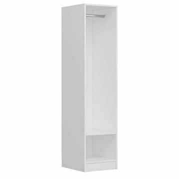 Minar Mobilya Minar Kale 1 Kapaklı Beyaz Beyaz 190 CM Dolap
