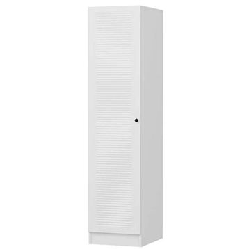 Minar Mobilya Minar Kale 1 Kapaklı Beyaz Panjur 210 CM Dolap