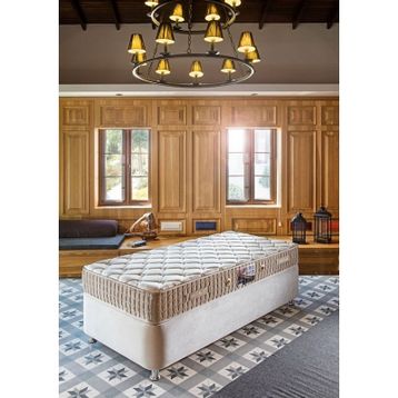 Minar Mobilya Minar Safir 90x190 cm Tek Kişilik Full Ortopedik Pedsiz Yaylı Yatak