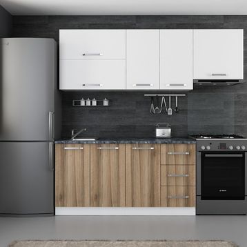 Minar Space Beyaz Dore 8 220 cm Mutfak Dolabı