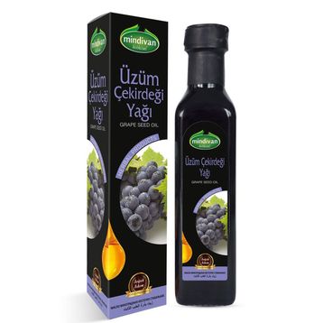 Mindivan 250 ml Sabit Üzüm Çekirdeği Yağı