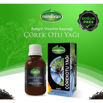 Mindivan 50 ml Çörekotu Yağı