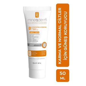 Mineaderm SPF50+ Karma ve Normal Ciltler İçin Renkli Güneş Koruyucu