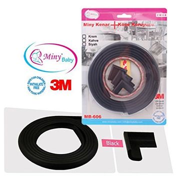 Mini Baby Siyah Kenar Köşe Koruyucu Seti