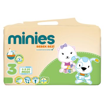 Minies 3 Numara Midi Bebek Bezi