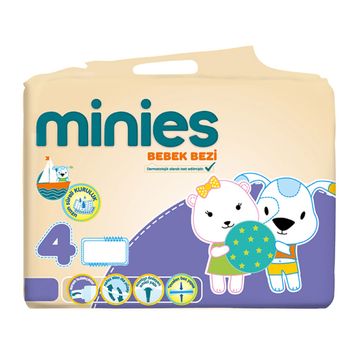 Minies 4 Numara Maxi Bebek Bezi
