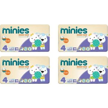 Minies No:4 Maxi 176 Adet Bebek Bezi