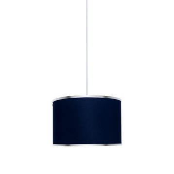 Minimal E-Ticaret Viscose 40x40x21 Lacivert Kumaş Avize