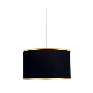 Minimal E-Ticaret Viscose 40x40x21 Siyah Kumaş Avize