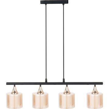 Minimal Lambent Line Maxi Plafonyer Kumaş Bal Cam Avize