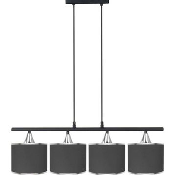 Minimal Lambent Line Maxi Plafonyer Kumaş Gri Avize
