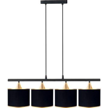 Minimal Lambent Line Maxi Plafonyer Kumaş Siyah Avize