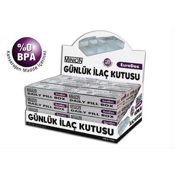 Minion Euro-Doz Günlük 24'lü İlaç Kutusu