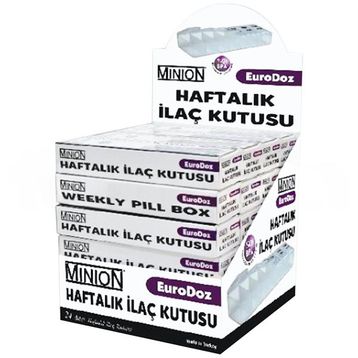 Minion Euro-Doz Haftalık 24'lü İlaç Kutusu