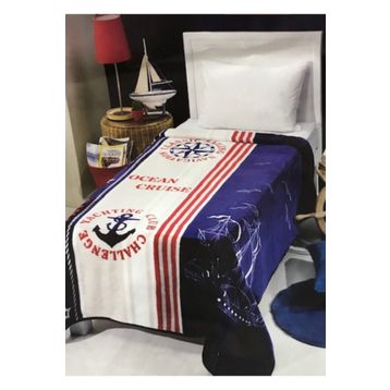 Mink Marine Lisanslı Tek Kişilik Battaniye