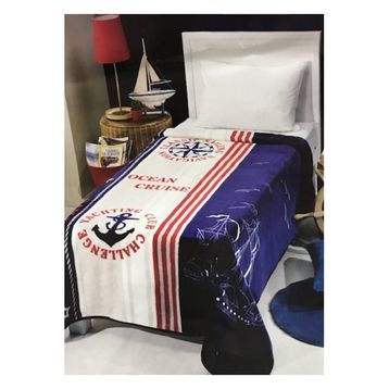 Mink Marine Lisanslı Tek Kişilik Battaniye