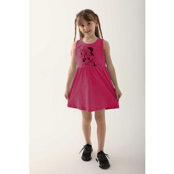 Minnie Mouse D4860-3 Karanfil Kız Çocuk Elbise