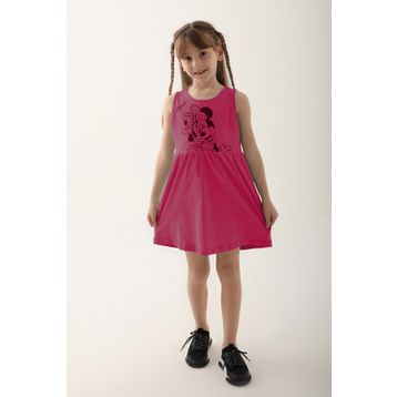 Minnie Mouse D4860-3 Karanfil Kız Çocuk Elbise