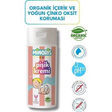 Minoris Baby Vegan 55 gr Pişik Kremi