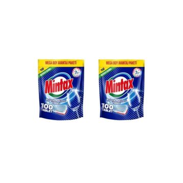 Mintax 100 Adet Bulaşık Makinesi Tablet Deterjanı (2 adet)