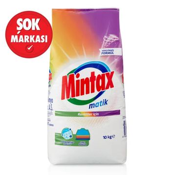 Mintax Matik 10 kg Renkliler İçin Çamaşır Deterjanı