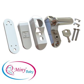 Miny Baby Beyaz Anahtarlı Pencere Kilidi