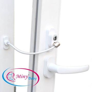 Miny Baby Beyaz Anahtarlı Pencere Kilidi