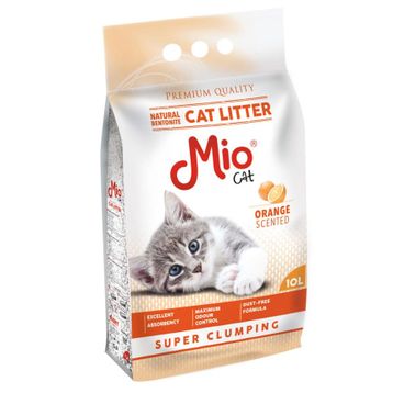 Mio Bentonit Kalın Taneli Portakal Kokulu 10 lt Kedi Kumu