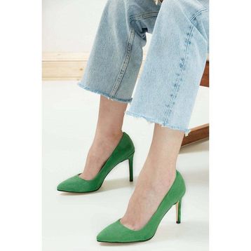 Mio Gusto Basic Yeşil Stiletto