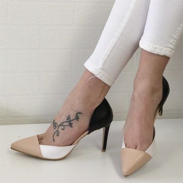 Mio Gusto Brien 3 Renkli Ten Stiletto