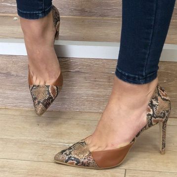 Mio Gusto Brien Taba Yılan Stiletto