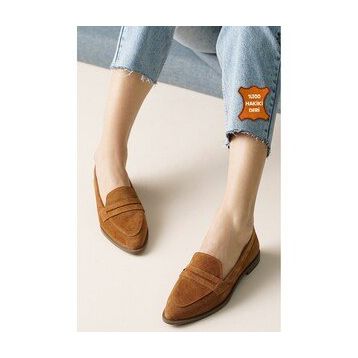 Mio Gusto River Taba Kadın Loafer Ayakkabı