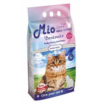 Mio Pudra Kokulu Bentonit Topaklaşan İnce 5 lt Doğal Kedi Kumu