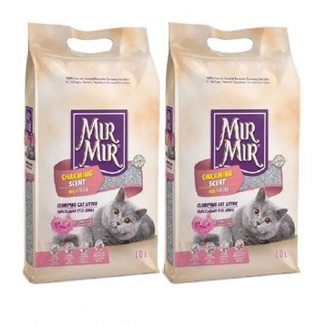Mır Mır 10 lt 2'li Natural Pudralı Kedi Kumu