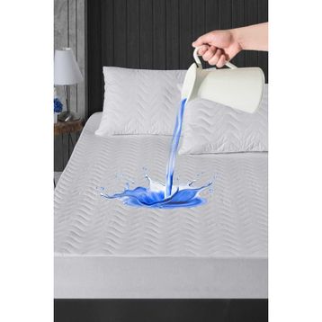Mira Home 90x190 cm Fitted Pamuklu Sıvı Geçirmez Kapitoneli Tek Kişilik Alez