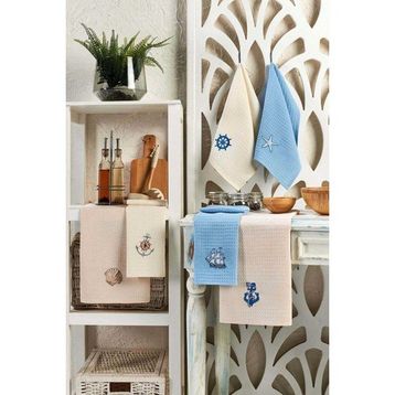 Mira Home Deniz 30x50 cm 6 Parça Mutfak Kurulama Bezi
