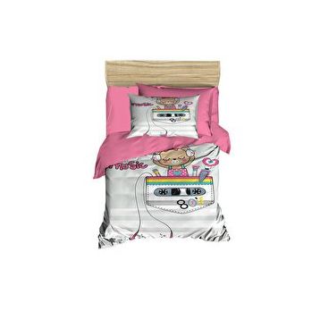 Mira Home Enjoy Music Dijital Baskılı 3D Pamuklu Yenidoğan Bebek Nevresim Takımı