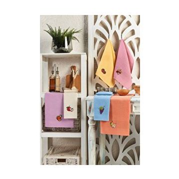 Mira Home Fruit 30x50 cm 6 Parça Mutfak Kurulama Bezi