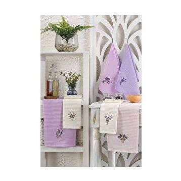 Mira Home Lavender Flower 30x50 cm 6 Parça Mutfak Kurulama Bezi