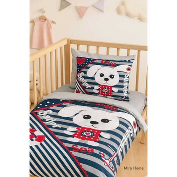 Mira Home Sailor %100 Pamuklu Yenidoğan Erkek Bebek Nevresim Takımı