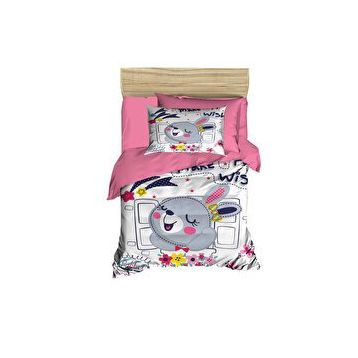 Mira Home Wish Rabbit Dijital Baskılı 3D Pamuklu Yenidoğan Bebek Nevresim Takımı
