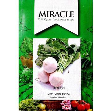 Miracle 10 gr Toros Beyaz Turp Tohumu
