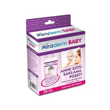 Miraderm Baby 25 Adet Anne Sütü Saklama Poşeti