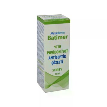 Miraderm Batimer 30 ml %10 Povidon İyot Antiseptik Çözelti Sprey