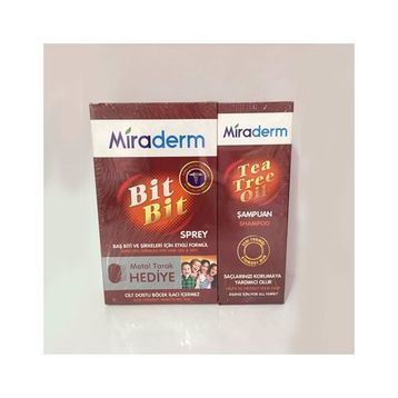 Miraderm Bit Bit Sprey 100 ml+150 ml Tea Tree Oil Şamuan + Metal Tarak Hediye